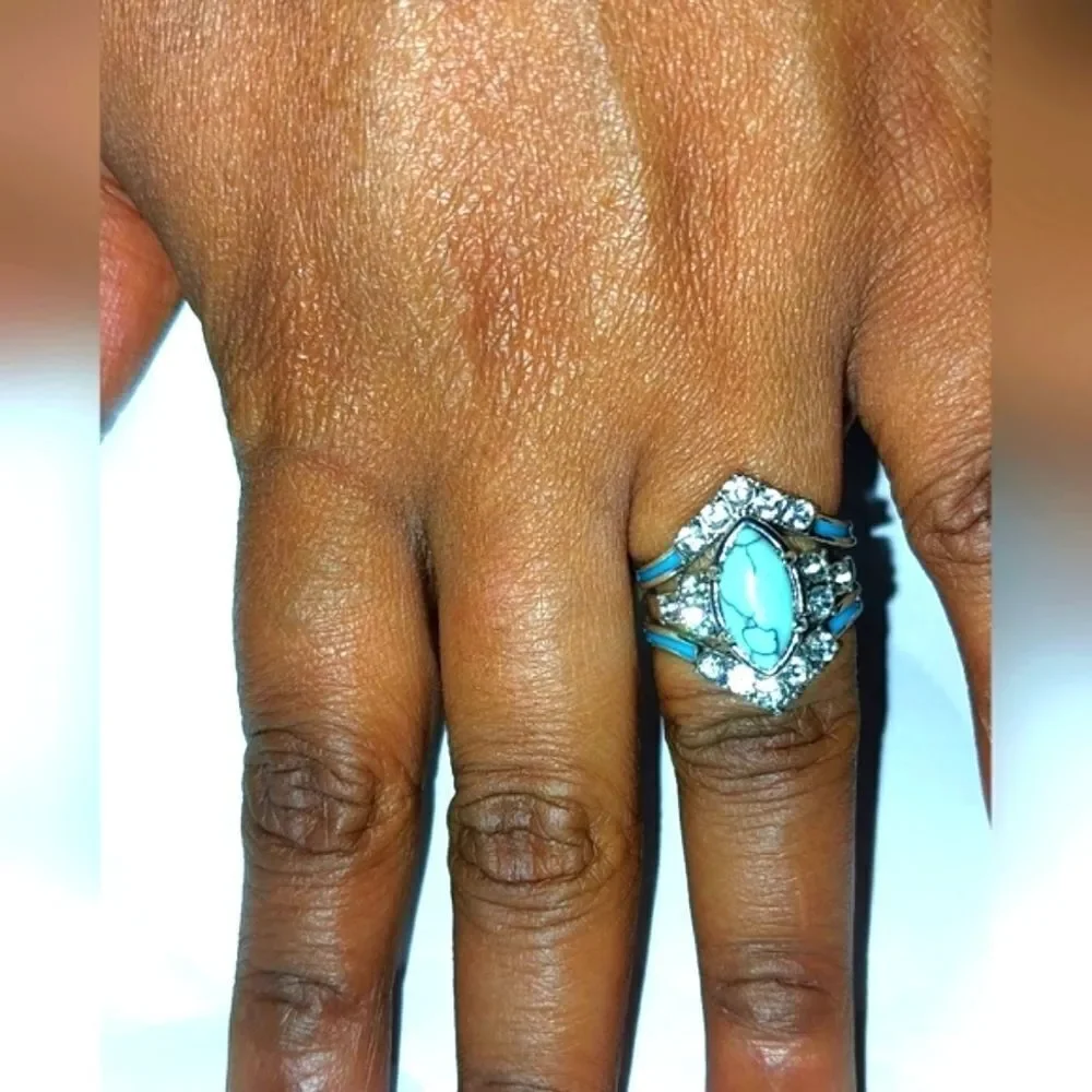 Absolutely gorgeous 3pc vintage ring set sz.6